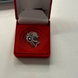 Disneys Stitch inspired Elegant Silver Pendant Necklace